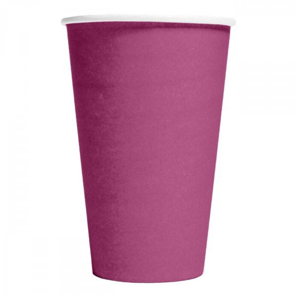 Pappbecher - Lila - 350 ml - 10er-Packung Pappbecher - Lila - 350 ml - 10er-Packung