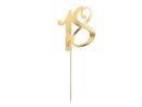 Kuchendekoration - ''18'' - Gold - 20,5 cm Kuchendekoration - ''18'' - Gold - 20,5 cm