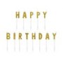 Geburtstagskerze - \\\"Happy Birthday\\\" - Gold