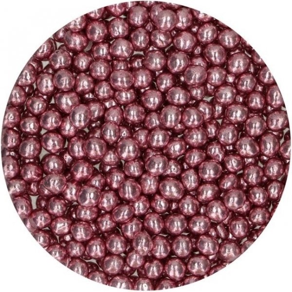 Knusprige Schokoladenperlen - Metallic Pink - Funcakes - 60 g Knusprige Schokoladenperlen - Metallic Pink - Funcakes - 60 g