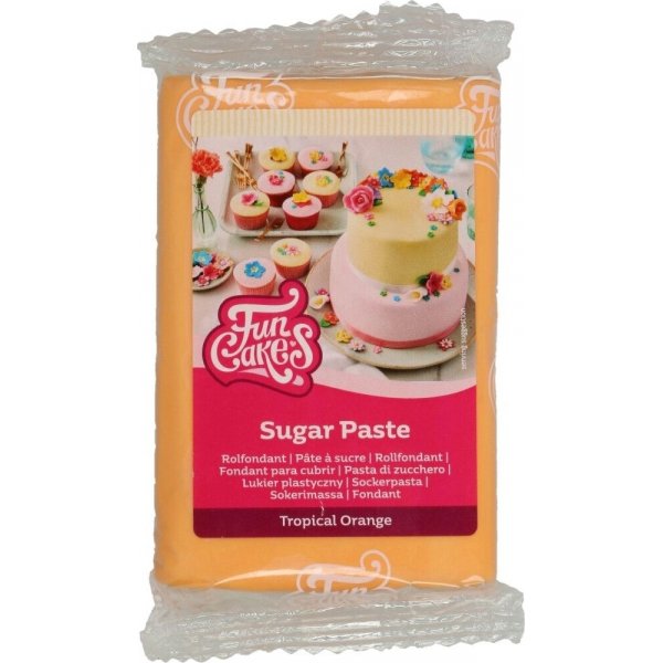 Zuckerpaste Orange - Tropische Orange - 250 g - FunCakes Zuckerpaste Orange - Tropische Orange - 250 g - FunCakes