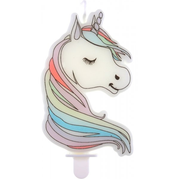Kuchenkerze - Einhorn