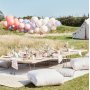 Ballonschleife - Rouge, Nude und Hellblau