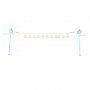 Tortenaufsatz - Storch - Hallo Baby - Blau/Wei�/Gold