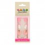 Zuckerdekorationen - Babymischung - Rosa - 6er-Pack