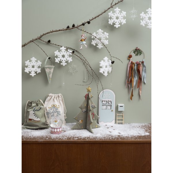 Weihnachtsbaum bestickt - Gr�n - 40 cm - FABELAB