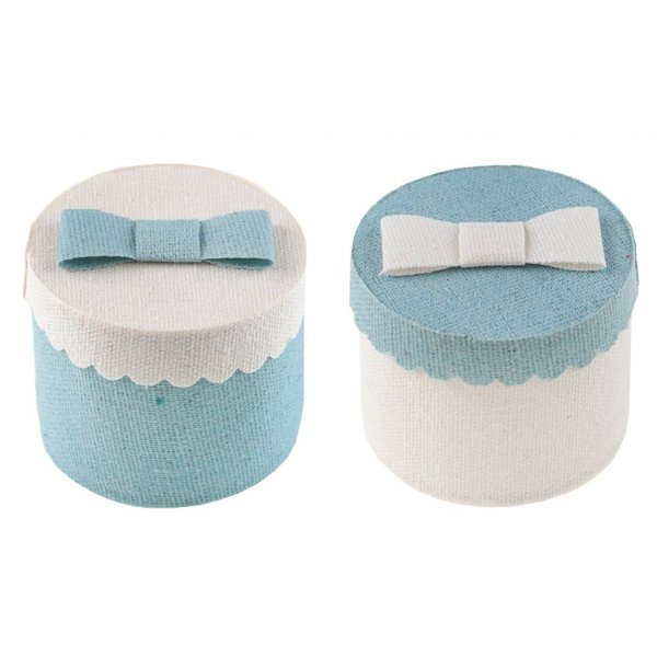 Runde Boxen - 4er-Pack - Blau