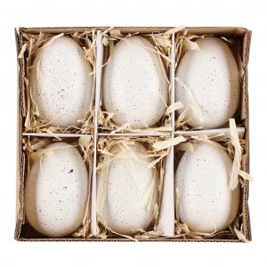 Ostereier - 6er-Pack - Naturweiß Ostereier - 6er-Pack - Naturweiß