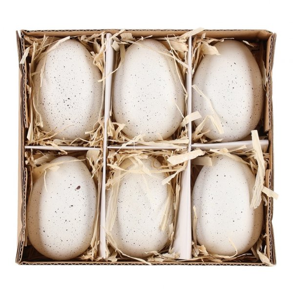 Ostereier - 6er-Pack - Naturweiß Ostereier - 6er-Pack - Naturweiß