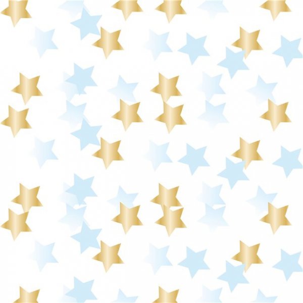 Konfetti - Sterne - Blau/Gold Konfetti - Sterne - Blau/Gold