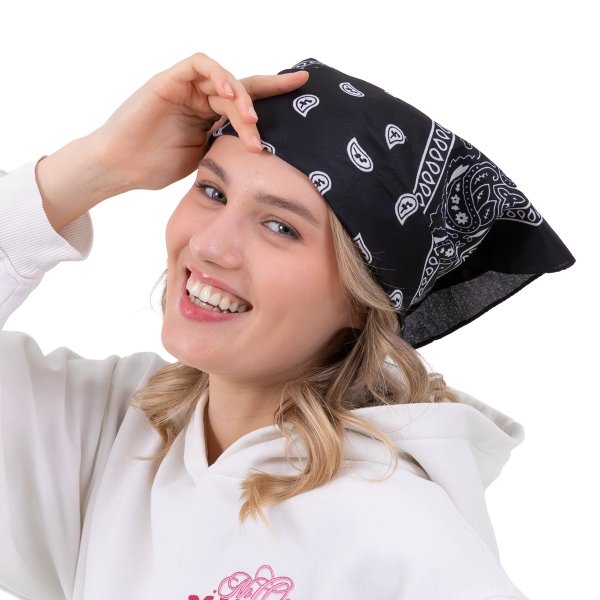 Bandana-Schal - Schwarz