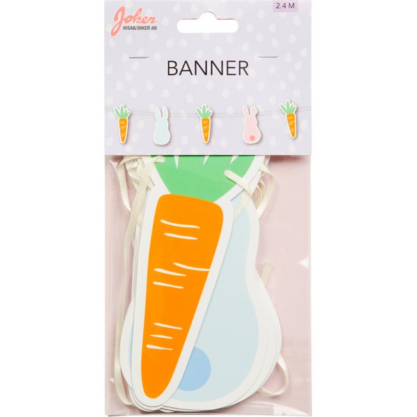 Banner - Osterhasen und Karotten - 2,4 m