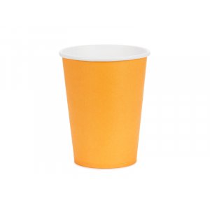 Pappbecher - Hellorange - 250 ml