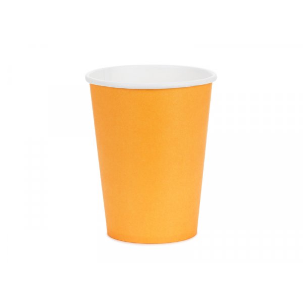 Pappbecher - Hellorange - 250 ml Pappbecher - Hellorange - 250 ml