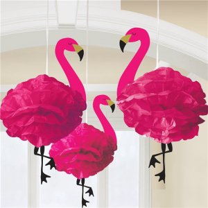 Hängedekoration - Flauschige Flamingos - 3er-Pack Hängedekoration - Flauschige Flamingos - 3er-Pack