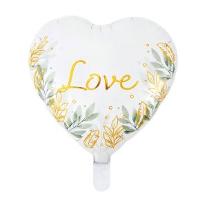 Folienballon - Liebe - Gold/Natur - 45 cm Folienballon - Liebe - Gold/Natur - 45 cm