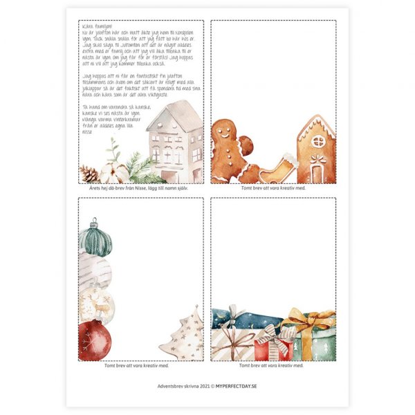 Fertige Weihnachtsbriefe - Advent Fertige Weihnachtsbriefe - Advent
