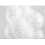 Luftballons - Just Married - Wei/Gold - 50er-Pack