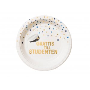 Pappteller - Student - 8er-Pack (18 cm) Pappteller - Student - 8er-Pack (18 cm)
