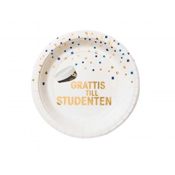 Pappteller - Student - 8er-Pack (18 cm) Pappteller - Student - 8er-Pack (18 cm)