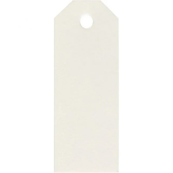 Anhnger - 8 cm - Elfenbein - 20er-Pack