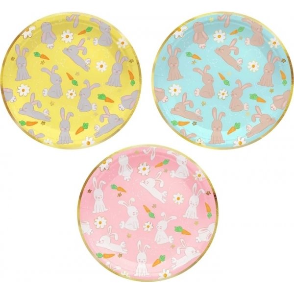 Pappteller - Hasen - 6er-Pack Pappteller - Hasen - 6er-Pack