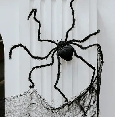 Groe Spinne - ca. 1 m - Schwarz