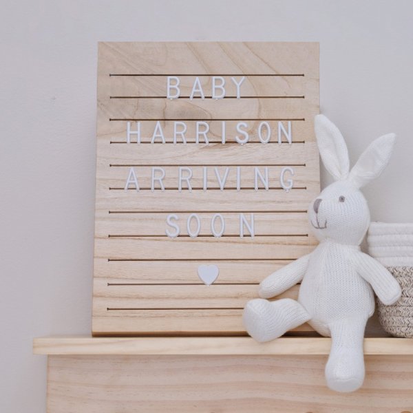 Briefbrett - Holz - Hello Baby