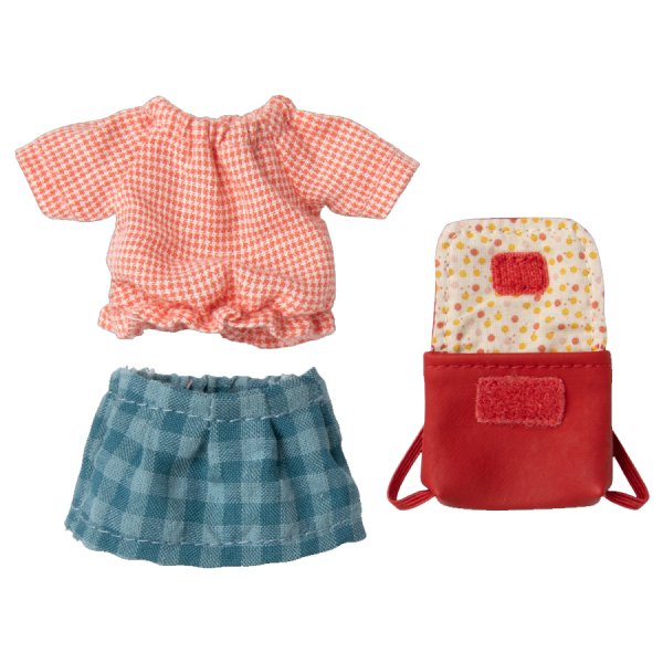 Kleidung & Rucksack - Big Sister - Rosa/Blau/Rot