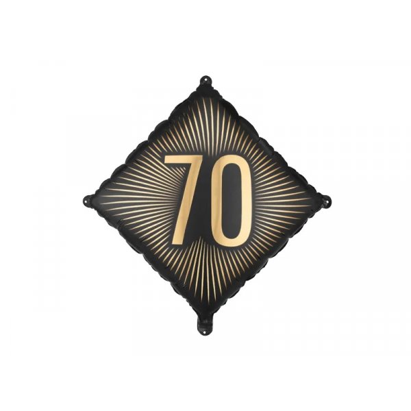 Folienballon - Quadratisch - Schwarz/Gold - 70 Folienballon - Quadratisch - Schwarz/Gold - 70