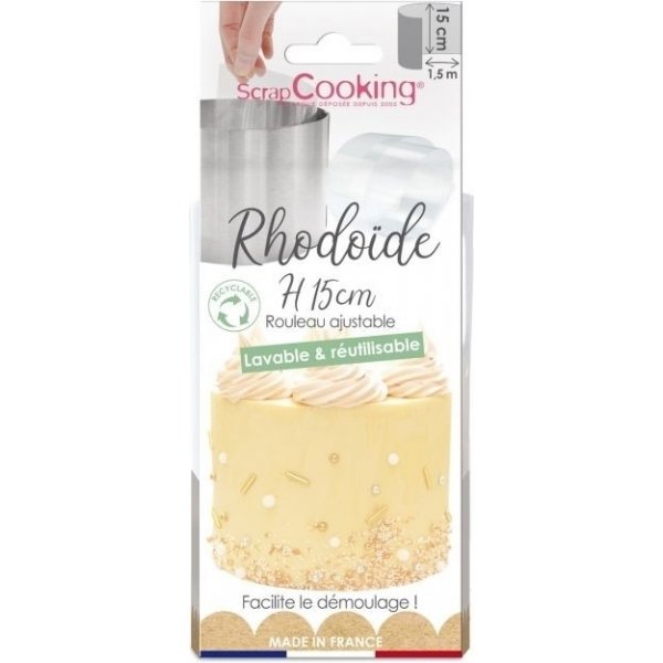Randfolie für Kuchen - wiederverwendbar - 15 cm hoch Randfolie für Kuchen - wiederverwendbar - 15 cm hoch
