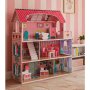 Puppenschrank aus Holz, 70 cm, rosa, mit LED-Beleuchtung - Selbstmontage Puppenschrank aus Holz, 70 cm, rosa, mit LED-Beleuchtung - Selbstmontage
