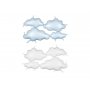 Folienballon-Hintergrundwolken - Weiß-Hellblau Folienballon-Hintergrundwolken - Weiß-Hellblau