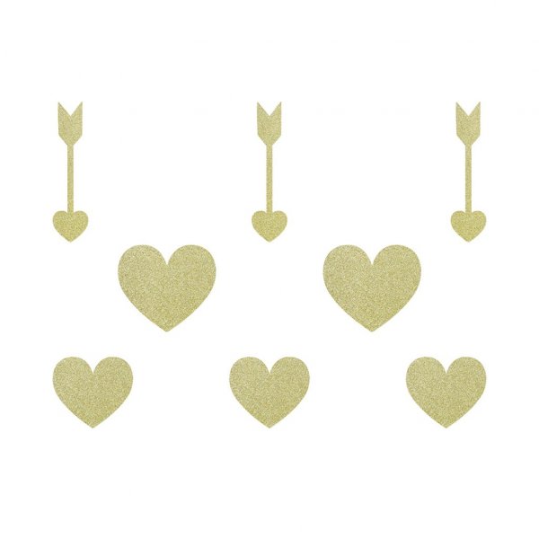 Tischdekoration - Herz/Pfeil - Sweet Love