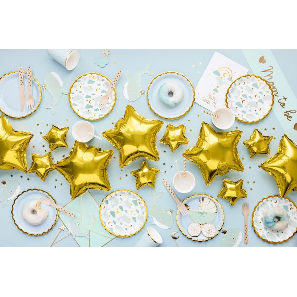 Schrpe - Werdende Mama - Tiffany Blau/Gold