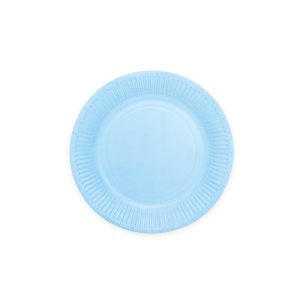 Pappteller - Hellblau - 18 cm - 20er-Packung Pappteller - Hellblau - 18 cm - 20er-Packung