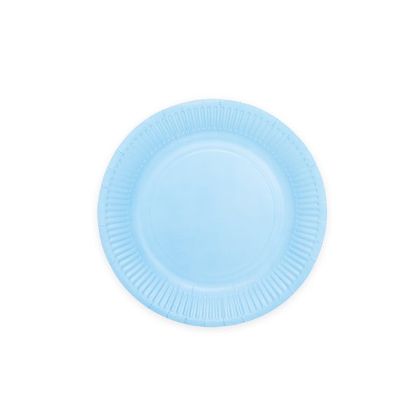 Pappteller - Hellblau - 18 cm - 20er-Packung Pappteller - Hellblau - 18 cm - 20er-Packung