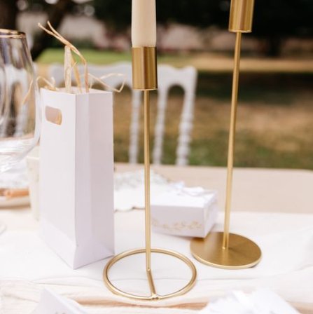 Kerzenst�nder - Gold - � 9,5 x 23 cm