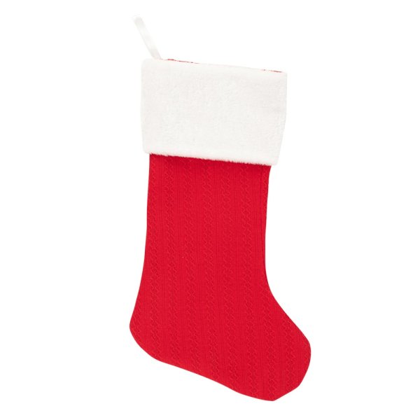 Weihnachtsstrumpf - Rot/Weiß - 26 x 45 cm Weihnachtsstrumpf - Rot/Weiß - 26 x 45 cm