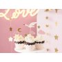 Kuchenspieer - Storch - Rosa/Gold - 7er-Pack