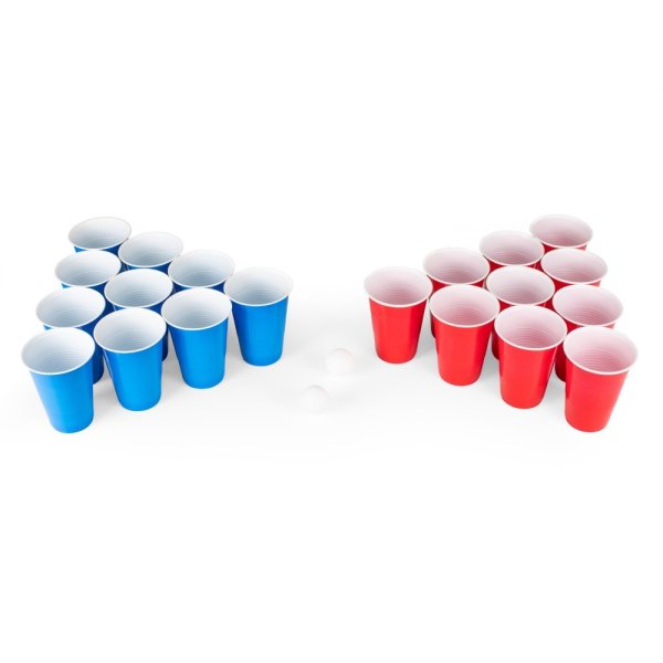 Beer Pong - Rot/Blau - 24 Becher + Bälle Beer Pong - Rot/Blau - 24 Becher + Bälle