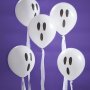 Luftballons - Geister mit Luftschlangen - 10 Stk Luftballons - Geister mit Luftschlangen - 10 Stk