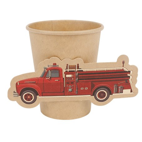 Pappbecher - Feuerwehr - 8er-Packung Pappbecher - Feuerwehr - 8er-Packung