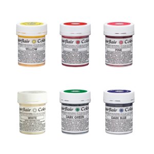 Schokoladenfarben-Set - Essentials 6 Farben - 6 x 35 g - Sugarflair Schokoladenfarben-Set - Essentials 6 Farben - 6 x 35 g - Sugarflair