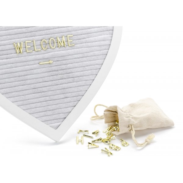 Brieftafel - Herz - Weiß/Gold Brieftafel - Herz - Weiß/Gold