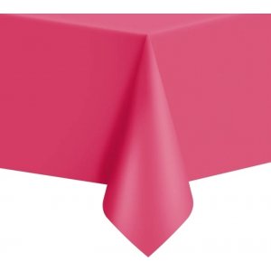 Tischdecke - Kunststoff - Pink - ca. 1,4 x 2,7 m Tischdecke - Kunststoff - Pink - ca. 1,4 x 2,7 m