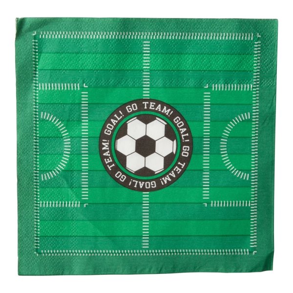 Servietten - Fußball - Fußballfeld - 16er-Packung Servietten - Fußball - Fußballfeld - 16er-Packung