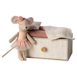 Ballerina-Maus - Maileg - Kleine Schwester mit Tagesbett Ballerina-Maus - Maileg - Kleine Schwester mit Tagesbett
