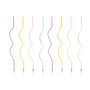 Kuchenkerzen - Swirl - Pastellmischung - 8er-Pack