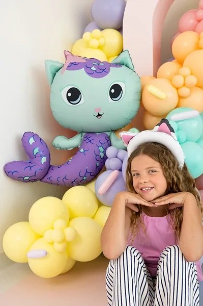 Folienballon - Gabbys Puppenhaus - MerCat - 80 x 82 cm Folienballon - Gabbys Puppenhaus - MerCat - 80 x 82 cm